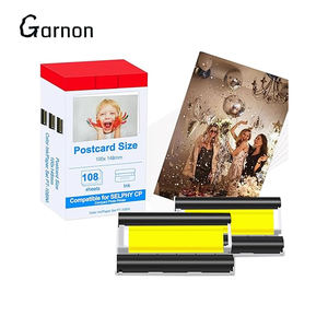 Compatible avec l'ensemble encre/papier couleur <span class=keywords><strong>Canon</strong></span> RP-108, compatible avec l'encre et le papier <span class=keywords><strong>Canon</strong></span> <span class=keywords><strong>Selphy</strong></span> <span class=keywords><strong>CP1300</strong></span> CP1500 RP-108IN - Product Image 1