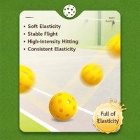 Pickleball Ekipmanları Neon Yeşil Pickleball Topları Toptan 26 Delikli Dış Mekan Yüksek Görünürlüklü Toplu Tedarik