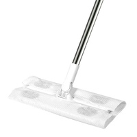Serpillère plate jetable Amz sans lavage, non tissée, pour nettoyage humide et sec, balai à poussière, lingettes de nettoyage de sol, serpillère anti-poussière pour la maison et le bureau