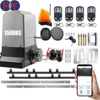 Kit moteur de portail coulissant puissant 750W, charge maximale 1500kg, avec démarrage et arrêt progressifs, performance fluide pour portails résidentiels