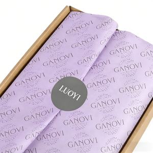 Papel de Seda Morado Personalizado al por Mayor, Impreso con Logotipo, a Prueba de Humedad, para Envolver Ropa - Product Image 1