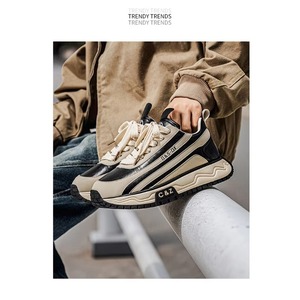 Chaussures de sport décontractées pour hommes, à lacets, avec empeigne en mesh, antidérapantes, à semelle épaisse, respirantes, pour les activités quotidiennes en plein air - Product Image 2
