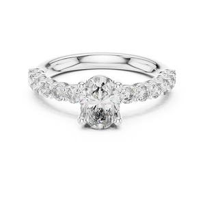 Bague en argent pour femme avec diamant, bijou classique et élégant avec finition diamant brillant, idéale pour les fiançailles, les mariages, les soirées et comme cadeau - Product Image 4