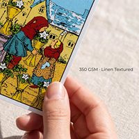 Cartes de tarot en papier écologiques durables de qualité supérieure, jeu de guidance spirituelle avec livre explicatif, symboles intemporels pour débutants et experts