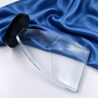 Plaque de récompense en cristal transparent exquis, personnalisable, avec base ronde noire, pour souvenir d'entreprise