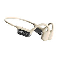 S10 Headset Olahraga Fitness Konduksi Tulang Terbuka Nirkabel Nyaman IPX8 Tahan Air 32GB ENC TWS Earplug LED untuk 5.4