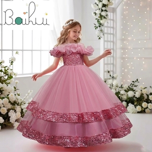 <span class=keywords><strong>Vestito</strong></span> da Principessa per <span class=keywords><strong>Bambina</strong></span> 10 Anni, Abito da Damigella con Gonna a Strati Soffice, Personalizzabile - Product Image 2