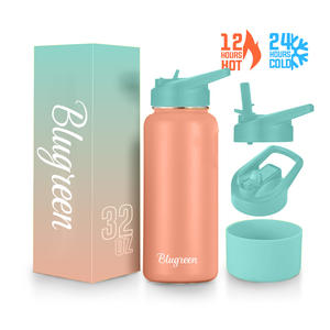 Double Wall 304 Stainless Steel Vacuum Flask <strong>Water</strong> <strong>Bottle</strong> 40oz Tumbler With Lid And Straw - Product Image 6