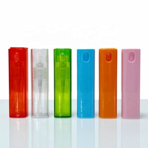 Unique Design Pocket Sized <b>Plastic</b> Square Shaped Spray Bottle Transparent 10ml Perfume Mist Spray Bottle for Hand Sanitizer - Product Image 1