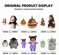 JUNRUNAN Fabricant de poupées en peluche personnalisées 10cm 15cm 20cm Nouveau design Poupée en peluche de dessin animé Créez votre propre peluche