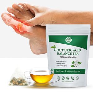 Thé aux herbes bio végétalien Chinaherbs pour l'équilibre de l'acide urique et le soutien des reins, en sachets - Product Image 1