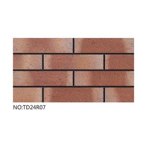 Ngoài trời Mặt tiền tự nhiên chia gạch loại gạch clinker đất nung phục hồi dây màu đỏ cắt gạch đất sét - Product Image 4