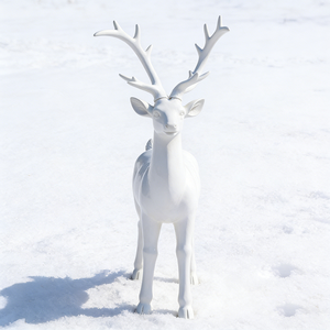 Scultura dei cervi della scultura <span class=keywords><strong>animale</strong></span> della resina della decorazione di lusso del grande giardino all'aperto su misura cervi - Product Image 2