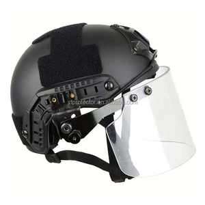 หมวกนิรภัยทางยุทธวิธีมาตรฐาน CE สำหรับการฝึกซ้อม หมวกนิรภัย UHMWPE แบบรวดเร็ว พร้อมที่ยึดอุปกรณ์มองกลางคืน หมวกนิรภัยอะรามิดน้ำหนักเบาแบบรวดเร็ว - Product Image 5