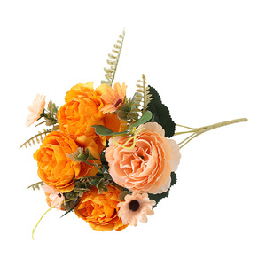 Flores Artificiales Lichao, Peonías y Margaritas de Seda para Decoración del Hogar y Bodas, 10 Pulgadas - Product Image 5