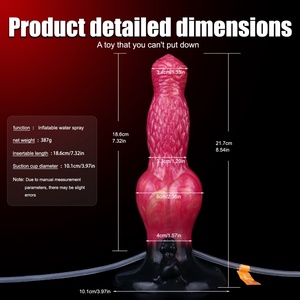 YOCY Dildo Inflable y con Función de Chorro, Dildo con Nudo, Tapón Anal Inflable, Estimulador de Punto G Vaginal, Pene Artificial para Mujeres - Product Image 2