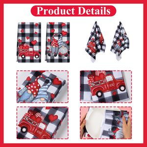 <span class=keywords><strong>Serviette</strong></span> de cuisine en lin pour la Saint-Valentin 2026, décoration de mariage avec imprimé romantique, gnome rustique de la Saint-Valentin, <span class=keywords><strong>serviette</strong></span> de thé pour fête à la maison - Product Image 6