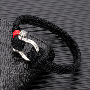 Horseshoe Buckle <b>Bracelet</b> Stainless Steel Clasp <b>Adjustable</b> Unisex Fashion Jewelry - Product Image 1