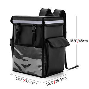 LINGKE - Bolsa Térmica Personalizada de Poliéster Aislante e Impermeable, de Doble Capa, Informal, de Gran Capacidad (24L), para Entrega de Pizza y Alimentos - Product Image 5