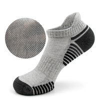 Chaussettes de sport respirantes antidérapantes pour hommes et femmes, en coton, absorbant la transpiration, avec logo 3D sur le revers, pour la course à pied