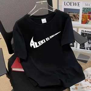 Summer Cotton Black Unisex Short Sleeve Outdoor Sport Round Neck Tee Tops Custom logo Plain <strong>T</strong> <strong>Shirt</strong> - Product Image 1