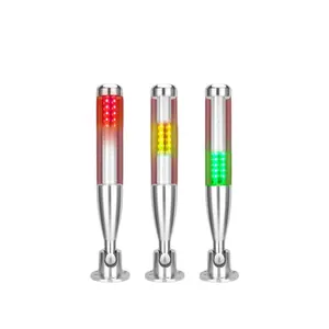 Hot Selling Equipment Led Machine Light DC24V 3 Colors Aluminum Tower Warning Light With Buzzer