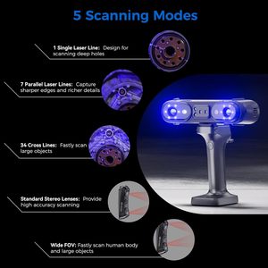 <span class=keywords><strong>Scanner</strong></span> <span class=keywords><strong>3D</strong></span> portable de qualité industrielle Creality Sermoon X1, haute précision, numérisation couleur complète <span class=keywords><strong>pour</strong></span> la rétro-ingénierie et l'<span class=keywords><strong>impression</strong></span> <span class=keywords><strong>3D</strong></span> - Product Image 2