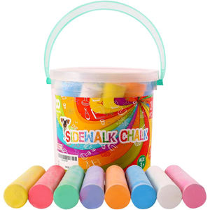 Hot Selling Kids Non Toxic Washable rainbow Jumbo Sidewalk Chalk Set for Pavement Street Outdoor Playground - Product Image 1
