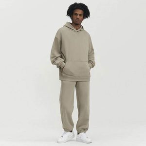 H5454 Fabricant de vêtements pour hommes à Guangzhou, vente en gros, sweats à capuche personnalisés en coton mélangé 380 g/m² doublés de polaire - Product Image 3