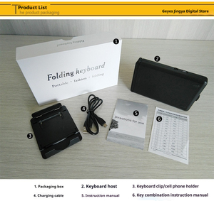<span class=keywords><strong>Tastiera</strong></span> pieghevole MINI muto <span class=keywords><strong>Smartphone</strong></span> Tablet Computer regalo <span class=keywords><strong>tastiera</strong></span> Wireless supporto portatile Mac Win Android - Product Image 3