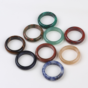 큰 라운드 모양의 다채로운 보석 손가락 반지 여성과 남성 - Product Image 6