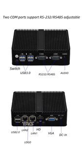 Giá rẻ Pocket NUC nhỏ Mini PC 4 + 128GB RAM giáo dục Intel i3 i5 i7 J1900 j4125 Quad core công nghiệp Hộp Máy Tính - Product Image 6