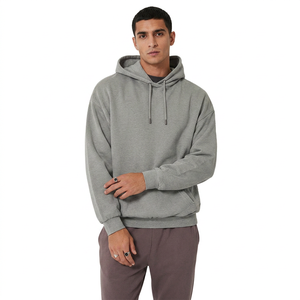 Sudadera con Capucha de Algodón 100% Antiencogimiento para Hombre, Amarilla, Talla Grande, Ropa de Invierno, Gruesa, con Estampado Bordado y Patrón Sólido, Venta al por Mayor 2025 - Product Image 1