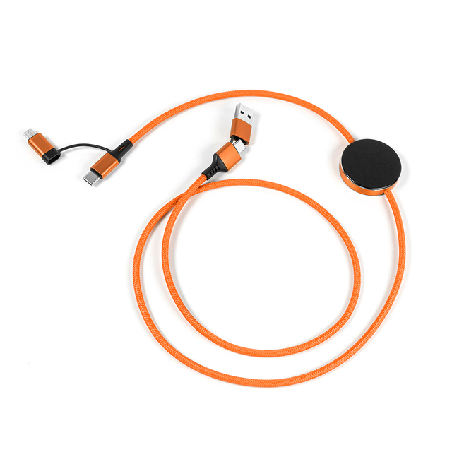 Factory OEM Custom LED Light up Logo 4 in 1 60W PD USB C Charging Cable OTG Data Cable CE RoHS REACH GRS BSCI