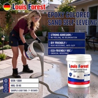 Revêtement de surface en sable époxy, facile à appliquer, finition résistante à la chaleur, pour garage, atelier, fournisseur commercial en gros, projet