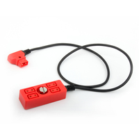 Adaptateur DTAP vers 1/4, séparateur de puissance, prise femelle de type B, couleur bonbon, avec câble droit, câble en spirale pour batterie V-Mount, LED