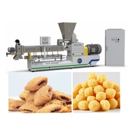 Ligne de production de machines pour la fabrication de snacks en forme de boules de fromage extrudées