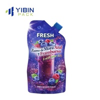 Pochettes souples personnalisées recyclables avec bec verseur pour liquides, 100 ml, pour boissons et jus, sachets à presser, pochettes verticales avec bec verseur