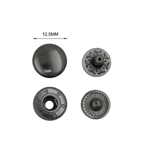 Đen Nickel Fastener <span class=keywords><strong>Snap</strong></span> nút cho Phụ kiện túi xách Áo Khoác Hàng may mặc <span class=keywords><strong>Snap</strong></span> nút kim loại - Product Image 5