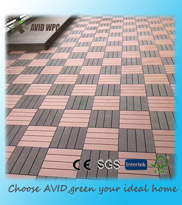 Ván Sàn Rỗng Giá Rẻ 300X300Mm Sợi Gỗ + Sàn Thiết Kế HDPE Gạch Lát Sàn Tự Làm WPC - Product Image 3