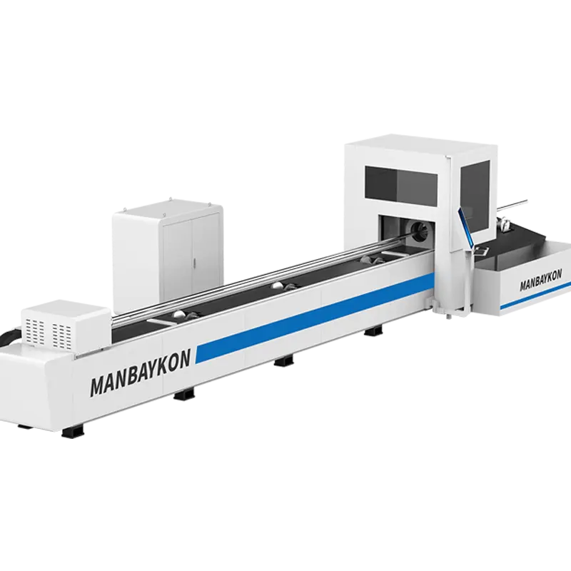 MKLASER MK-6020T macchina da taglio laser in fibra di tubo metallico CNC tondo quadrato in acciaio inossidabile alluminio al carbonio