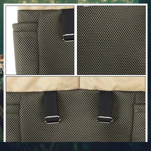 Pochette de rangement en maille respirante avec cordon de serrage et deux poches pour l'organisation de l'équipement de randonnée, de camping et de terrain en extérieur - Product Image 3
