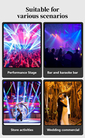 ADZ 36W RGB Laser Light Show 6-Eye Indoor Animation Effect pour KTV DJ Bar Disco Club Wedding-DMX Controlled