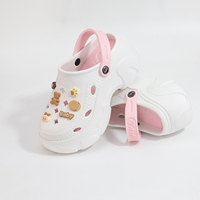 Chaussures de plage d'été camouflage à semelle épaisse pour femmes, style plateforme souple, sabots de jardin sportifs, injection EVA, breloques DIY, trous