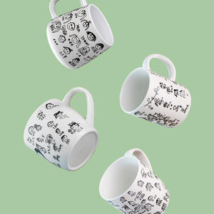 <b>Custom</b> Kids Mug Ceramic <b>Cup</b> 301-400ml Cartoon Portrait Screen Printing Gift For Children's Day - Product Image 4