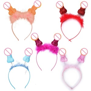 Décorations de fête de bachelorette <span class=keywords><strong>Aoyama</strong></span>, bandeau tête de pénis, fournitures de fête de célibataire, cadeaux de fête de bachelorette, jeux pour adultes, accessoires en plastique - Product Image 1