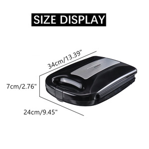 Machine à beignets 16 trous, norme européenne, chauffage double face, plaque de cuisson électrique noire 220V - Product Image 5