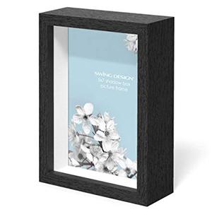 New <strong>Square</strong> Deep Shadow Box <strong>White</strong> Black Photo Picture <strong>Frames</strong> - Product Image 1