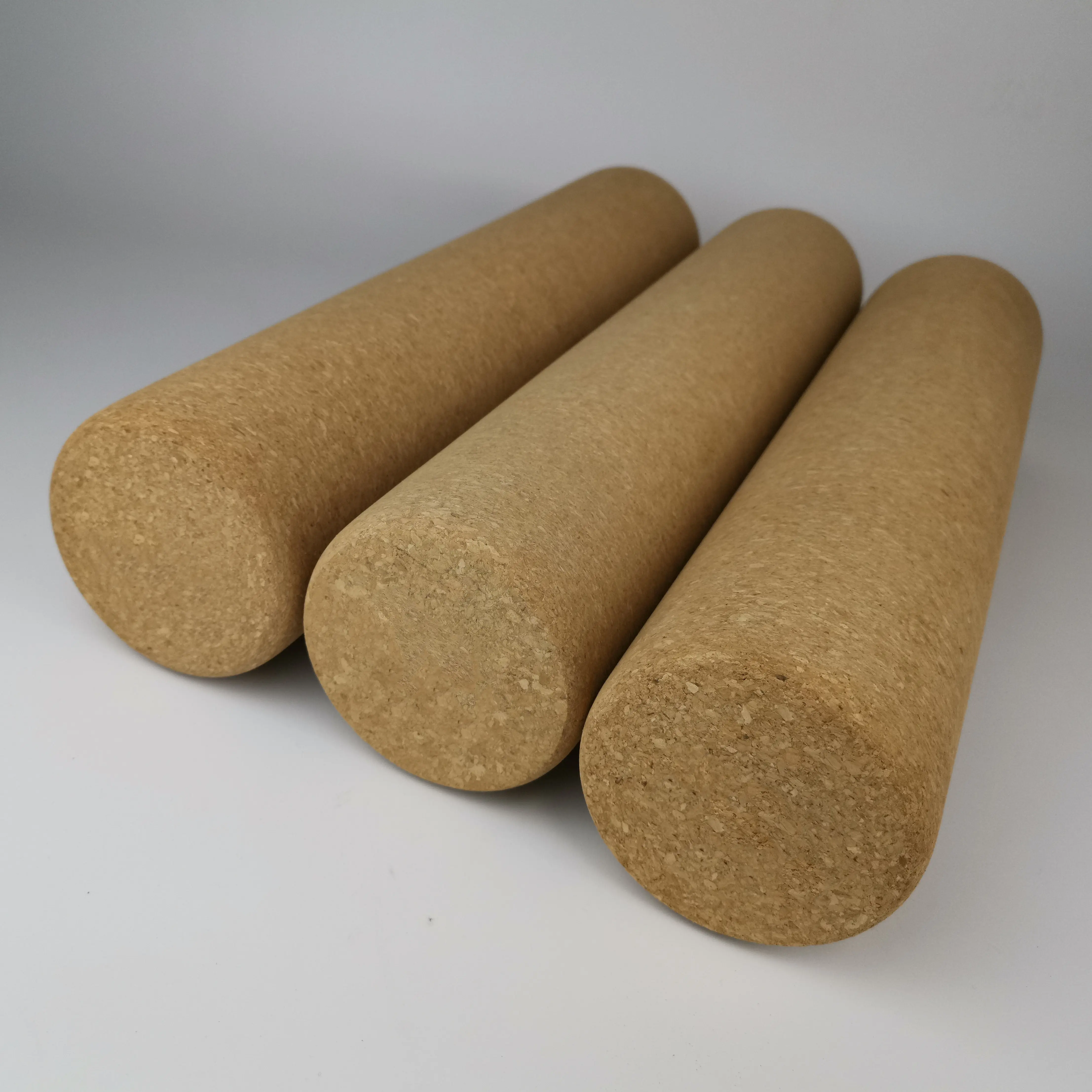 Custom logo Eco-friendly 100% cork foam roller cork roller for balance board