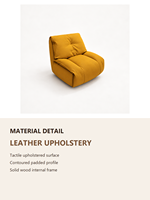 Fauteuil d'appoint moderne en tissu, fauteuil de salon rembourré, siège individuel épais et rembourré pour salon, coin lecture